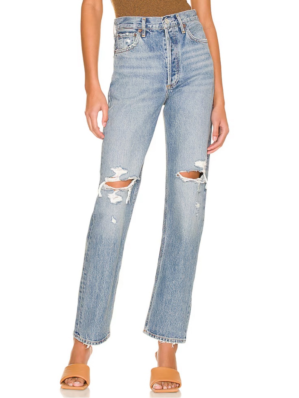Agolde 90’s Pinch Waist High Rise Straight Jean in Rule